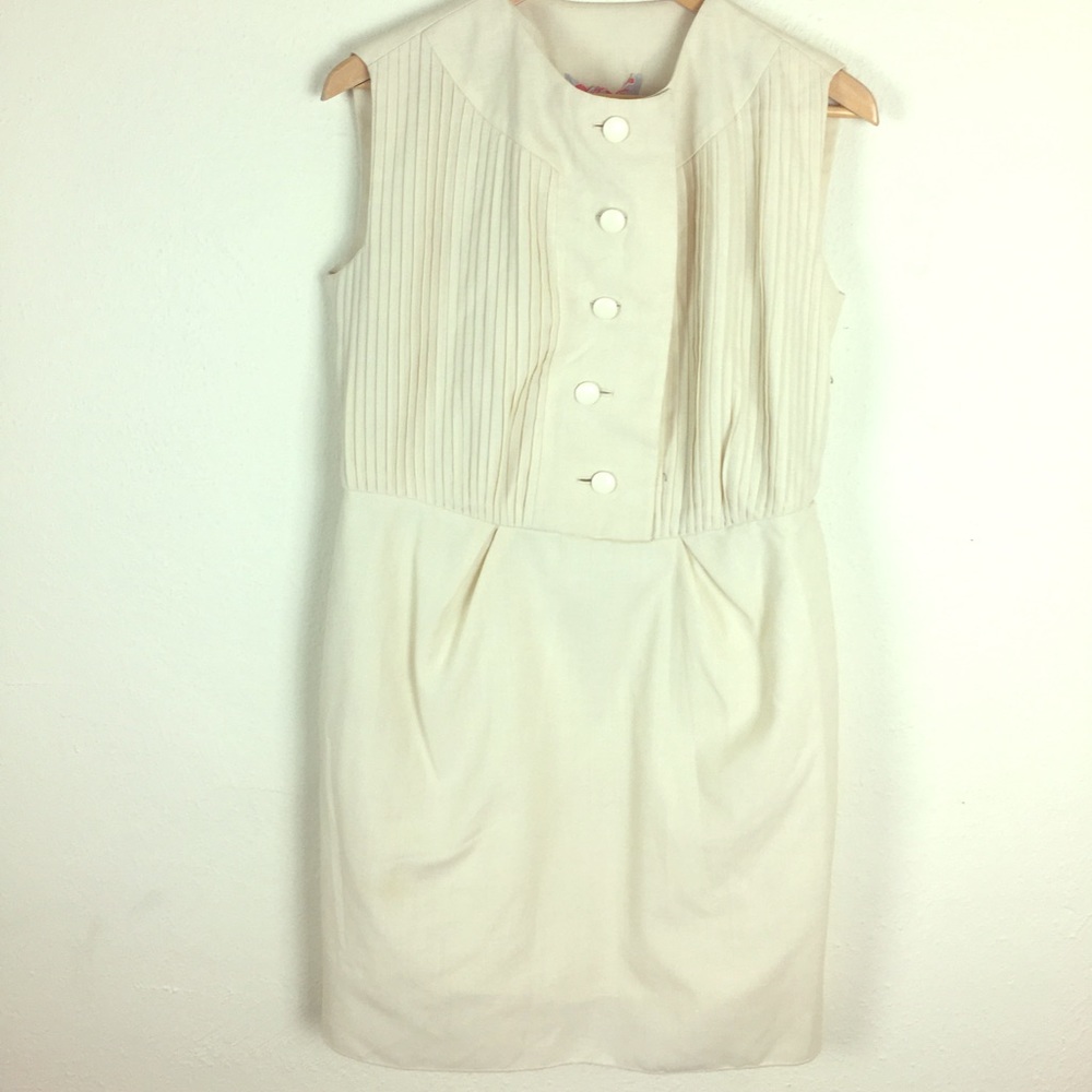Vintage 1960s Cream Mini Dress